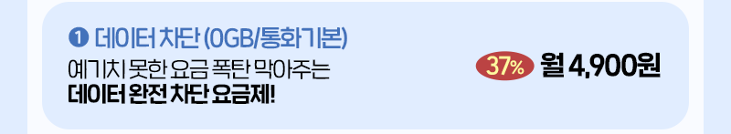 데이터차단 (0GB/기본)